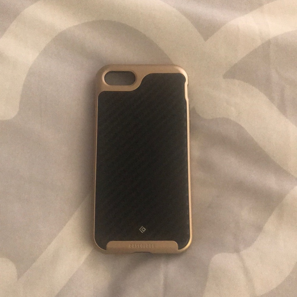 Gold/black phone case
